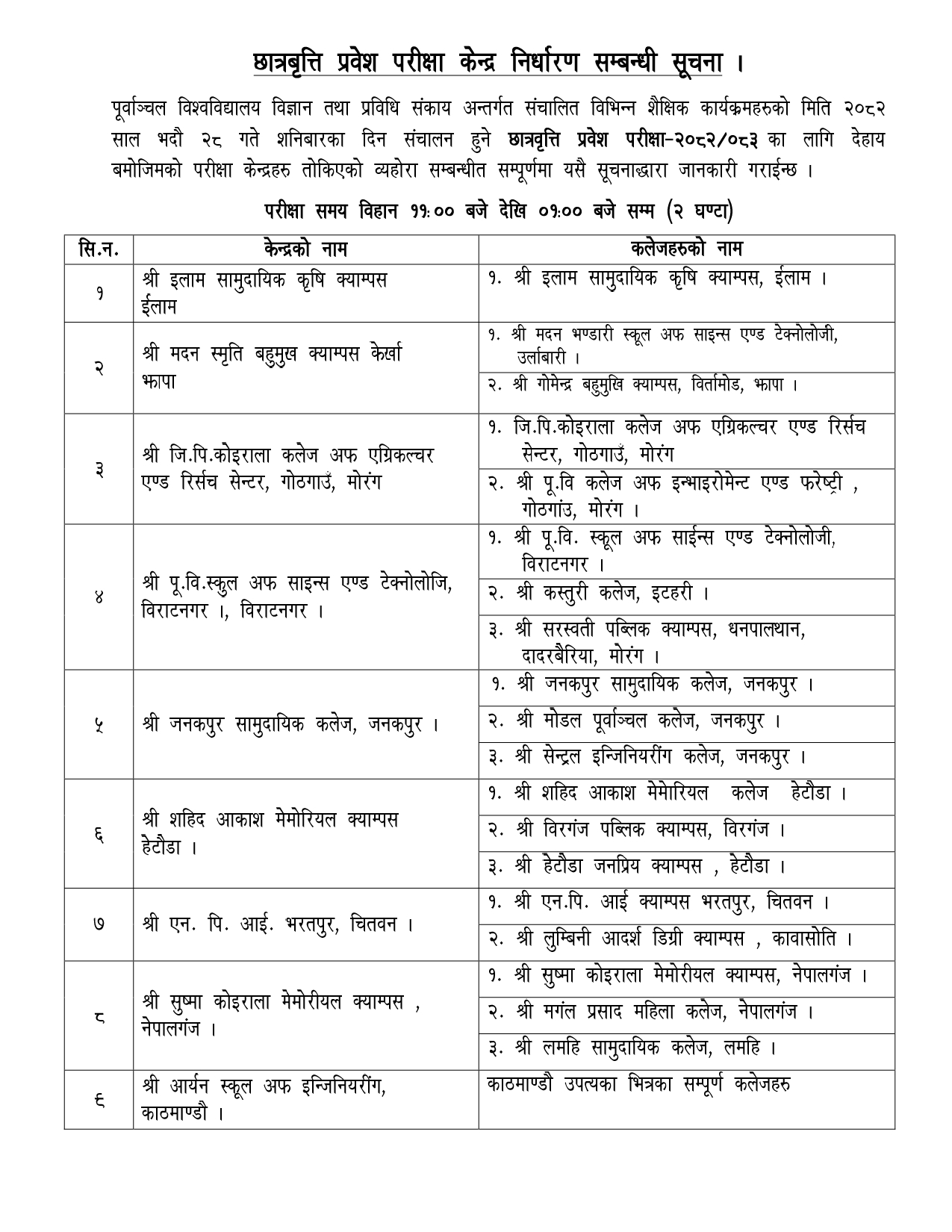 Scholarship Entrance Examination Center
